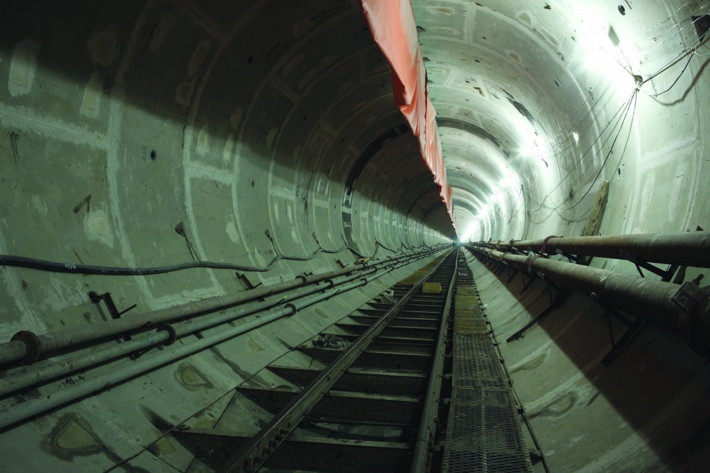 The Zhanjiang Bay Sub-Sea Tunnel will become operational in March 2013, providing fresh water for a large steel plant.